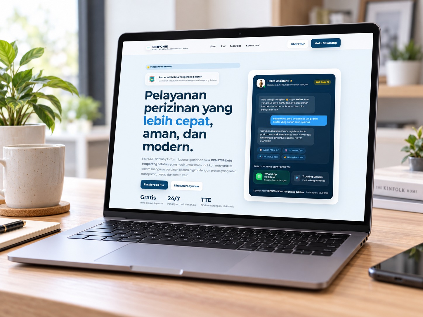 SIMPONIE V3 Diluncurkan, Perizinan Tangsel Kini Lebih Ramah Difabel dan Bisa Dipantau Real-Time