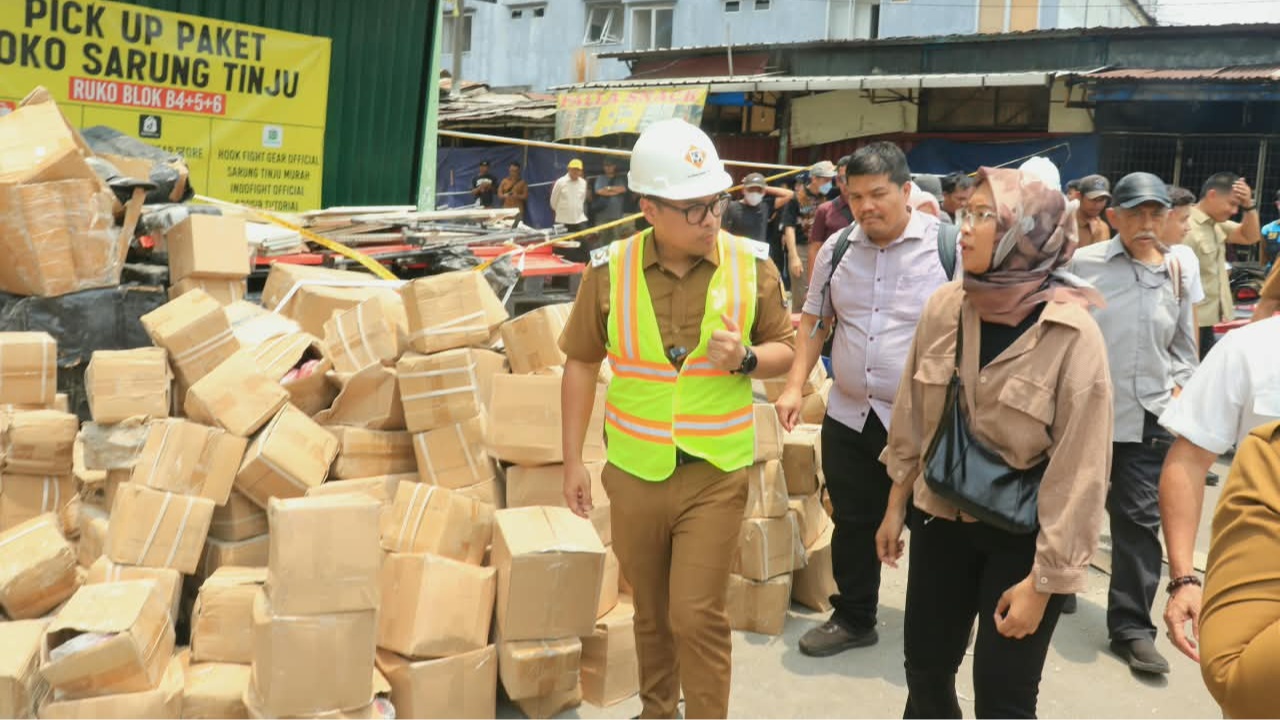 Pascaledakan Ruko Pasar Cimanggis, Pemkot Tangsel Prioritaskan Keselamatan dan Pemulihan Pedagang